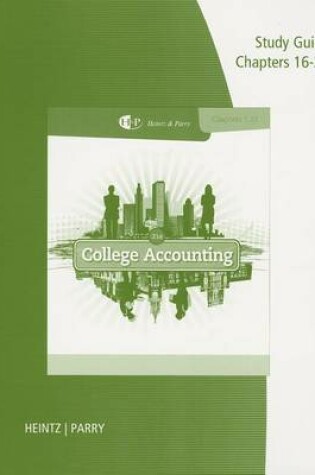 Cover of College Accounting Study Guide and Working Papers, Chapters 16-27