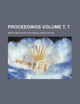 Book cover for Proceedings Volume . 7