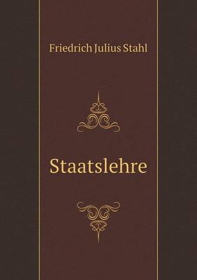 Book cover for Staatslehre