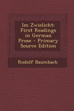 Cover of Im Zwielicht