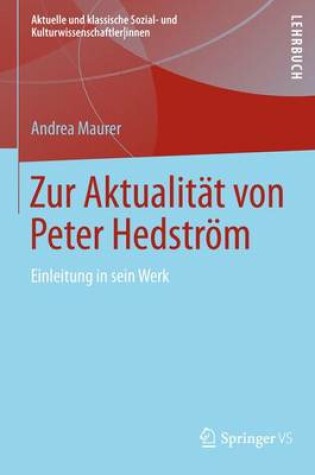 Cover of Zur Aktualitat Von Peter Hedstrom