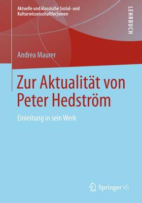 Book cover for Zur Aktualitat Von Peter Hedstrom