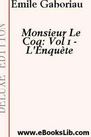 Cover of Monsieur Lecoq-L'Enquhte