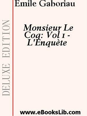 Book cover for Monsieur Lecoq-L'Enquhte