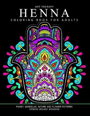 Book cover for Henna Coloring Book for Adults