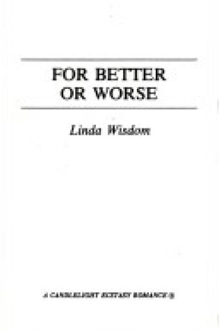 Cover of For Better or Worse