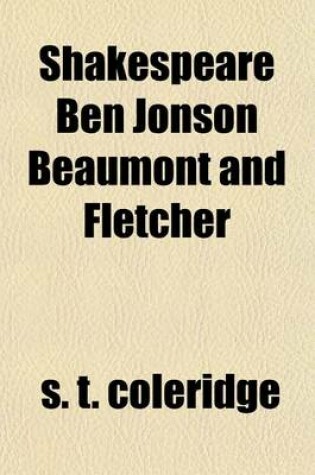 Cover of Shakespeare Ben Jonson Beaumont and Fletcher