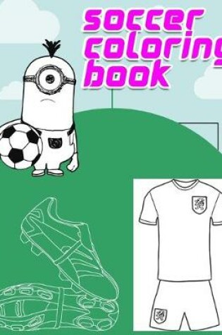 Cover of soccer coloring book