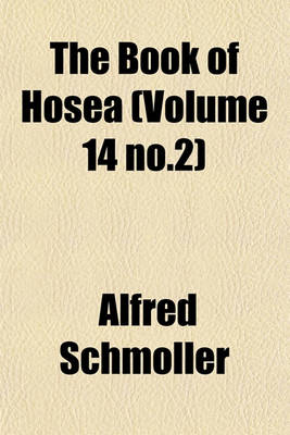 Book cover for The Book of Hosea (Volume 14 No.2)