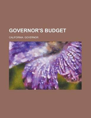 Book cover for Governor's Budget