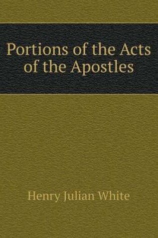 Cover of Portions of the Acts of the Apostles