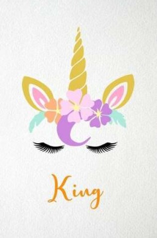 Cover of King A5 Lined Notebook 110 Pages