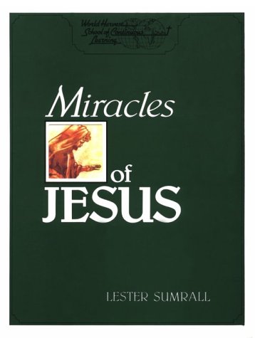 Book cover for The Miracles of Jesus Christ-Study Guide