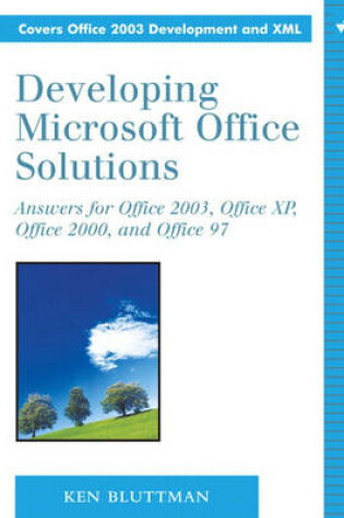 Cover of Developing Microsoft Office Solutions