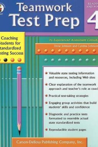 Cover of Teamwork Test Prep Grade 4 Reading and Math