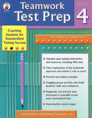 Book cover for Teamwork Test Prep Grade 4 Reading and Math