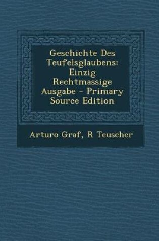 Cover of Geschichte Des Teufelsglaubens