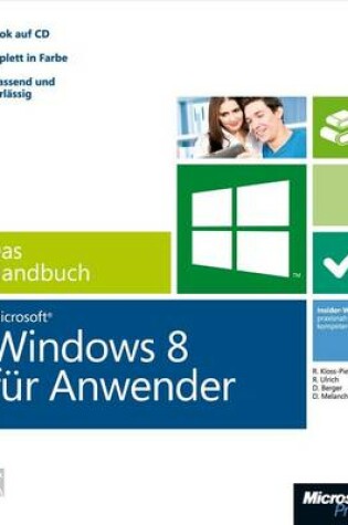 Cover of Microsoft Windows 8 Fur Anwender - Das Handbuch