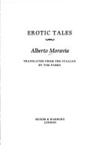 Cover of Erotic Tales