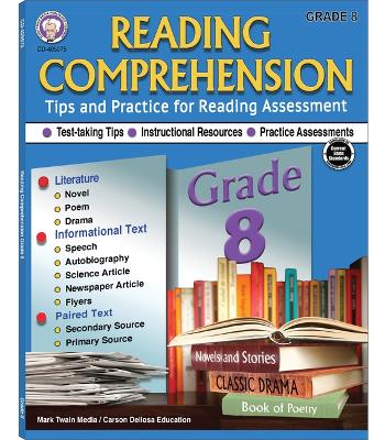 Book cover for Reading Comprehension, Grade 8
