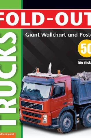 Cover of Fold-Out Poster Sticker Book: Trucks