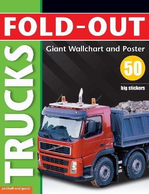 Cover of Fold-Out Poster Sticker Book: Trucks