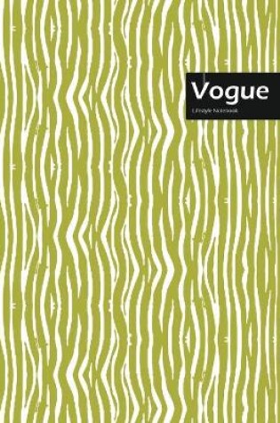 Cover of Vogue Lifestyle, Animal Print, Write-in Notebook, Dotted Lines, Wide Ruled, Medium Size 6 x 9 Inch, 144 Sheets (Beige)
