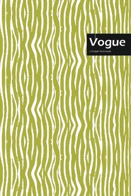 Book cover for Vogue Lifestyle, Animal Print, Write-in Notebook, Dotted Lines, Wide Ruled, Medium Size 6 x 9 Inch, 144 Sheets (Beige)