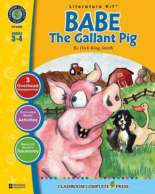 Book cover for A Literature Kit for Babe: The Gallant Pig, Grades 3-4