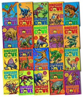 Book cover for Dinosaur Cove Series Collection 1 to 20 Pack (finding the Deceptive, Assault of the Friendly Fiends, Chasing the Tunnelling Trickster, Clash of the Monster Crocs and More)