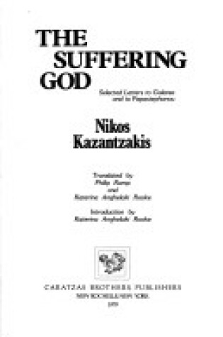 Cover of The Suffering God