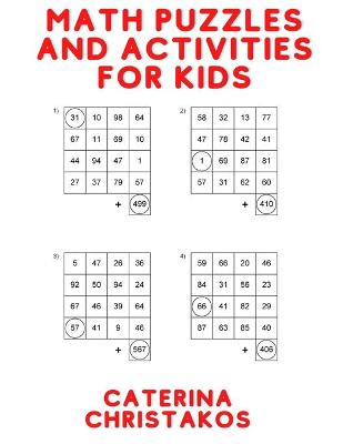 Book cover for Math Puzzles and Activities for Kids