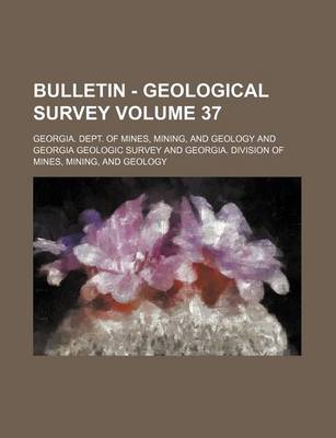 Book cover for Bulletin - Geological Survey Volume 37