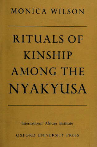 Cover of Rituals of Kinship Among the Nyakyusa