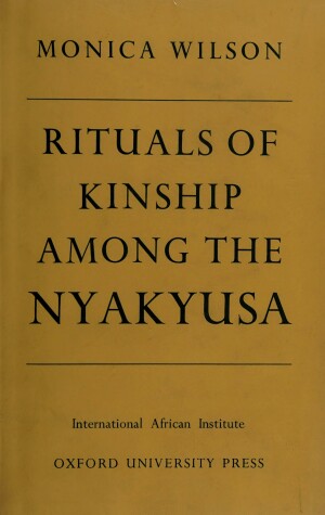 Book cover for Rituals of Kinship Among the Nyakyusa