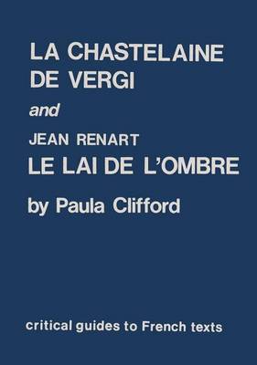 Book cover for "Chastelaine De Vergi" and Jean Renart