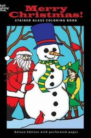 Cover of Merry Christmas! Stained Glass Coloring Book