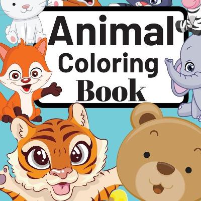 Book cover for Animal Coloring Book