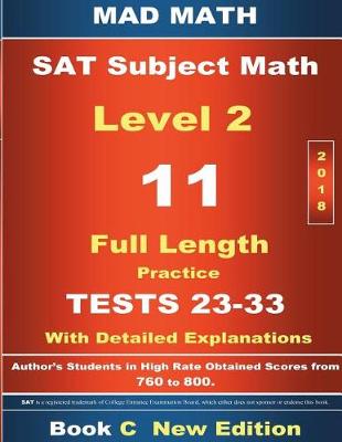 Cover of 2018 SAT Subject Math Level 2 Book C Tests 23-33