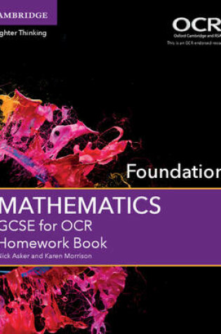 Cover of GCSE Mathematics for OCR Foundation Homework Book