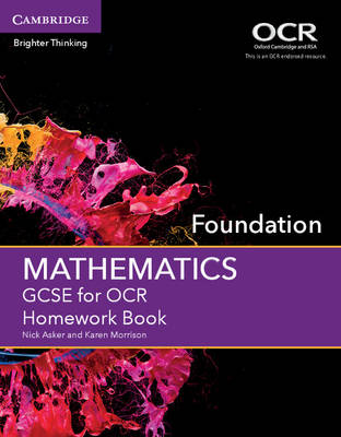 Book cover for GCSE Mathematics for OCR Foundation Homework Book