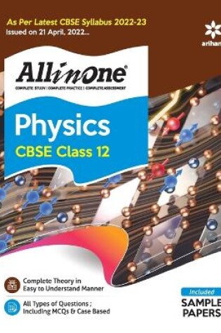 Cover of Cbse All in One Physics Class 12 2022-23 Edition (as Per Latest Cbse Syllabus Issued on 21 April 2022)