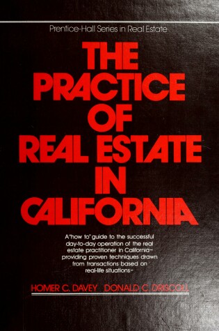 Cover of The Practice of Real Estate in California