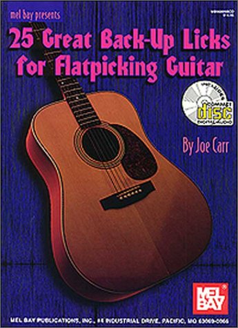 Book cover for 25 Great Back-Up Licks for Flatpicking Guitar