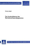 Book cover for Der Auslandsbezug Des Betriebsverfassungsgesetzes