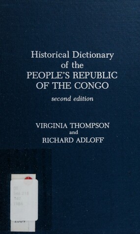 Cover of Historical Dictionary of the People's Republic of the Congo