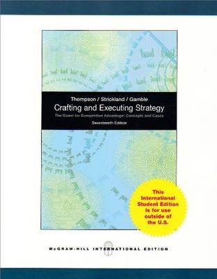 Book cover for Crafting and Executing Strategy: The Quest for Competitive Advantage