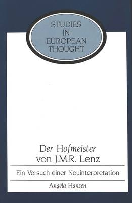 Cover of Der Hofmeister von J. M. R. Lenz