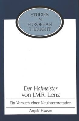 Book cover for Der Hofmeister von J. M. R. Lenz