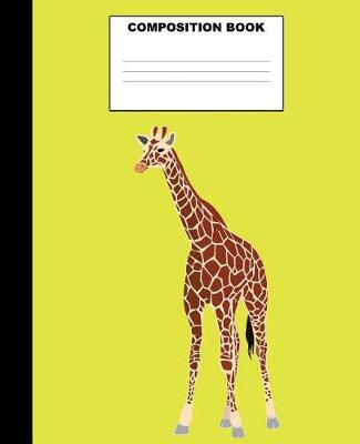 Book cover for Giraffe Composition Book